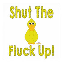 Goofy Yellow Duck Shut The Fluck Up posters