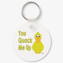 Goofy Yellow Duck You Quack Me Up keychains by animalacres Goofy Yellow Duck You Quack Me Up keychains