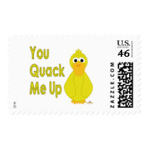 Goofy Yellow Duck You Quack Me Up postage
