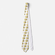 Goofy yellow smiley ties