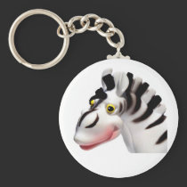 Goofy Zebra keychains