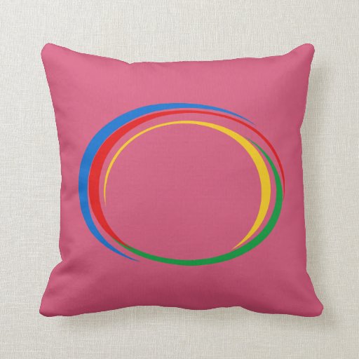 Google colors throw pillows