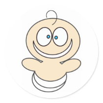 Googled Eyed Baby Sticker