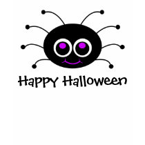 Googley Eyed Toon Spider Happy Halloween Shirt