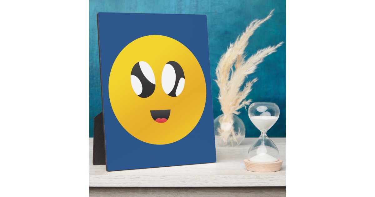 googly Eyes Smiley Plaque Zazzle