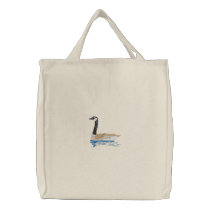 Goose embroidered bags by ZazzleEmbroidery Goose embroidered bags