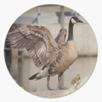 Goose Family 2 Plate plates