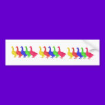 Goose in Five Colors bumper stickers