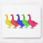 Goose in Five Colors mousepads