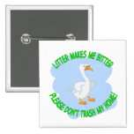 goose pinback button