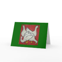 goose quartet cards by artbynina goose quartet cards