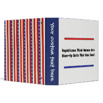 GOP Blow-Up Dolls 3 Ring Binders