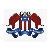 GOP Coat of Arms postcards by AmericanElephant GOP Coat of Arms postcards