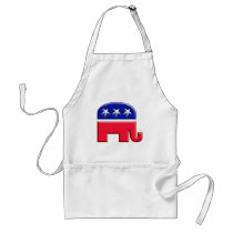 GOP Elephant Logo aprons by BoogieMonst GOP Elephant Logo aprons