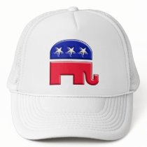 GOP Elephant Logo hats by BoogieMonst GOP Elephant Logo hats