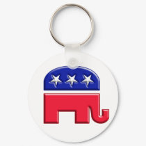 GOP Elephant Logo keychains