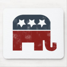 GOP elephant logo Mousepad