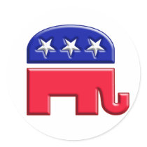 GOP Elephant Logo Sticker