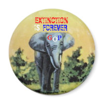 GOP Elephant Magnet