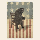 GOP Elephant Takes Over the Chair Funny Political cards