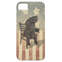 GOP Elephant Takes Over the Chair Funny Political iPhone 5 Cover