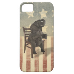 GOP Elephant Takes Over the Chair Funny Political iPhone 5 Cover