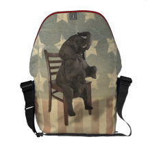 GOP Elephant Takes Over the Chair Funny Political Commuter Bag