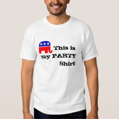 gop elephant,        This is my PARTY          ... T-shirt