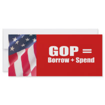 GOP equals Borrow and Spend rack cards