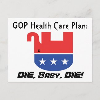 GOP Health Care Plan postcard