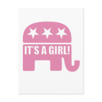 GOP "It's A Girl" Postcards