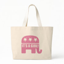 GOP "It's A Girl" Totebags