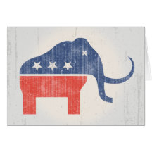 GOP Mammoth Logo Greeting Cards
