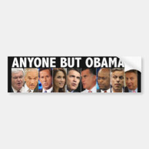 GOP Nine - 2012 Republican Primary Election Bumper Sticker