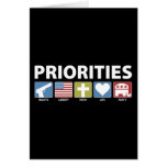GOP Priorities Greeting Cards