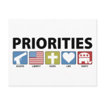 GOP Priorities postcards by AmericanElephant GOP Priorities postcards