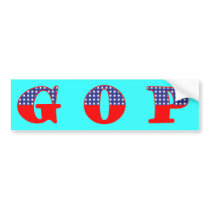 GOP - Red, White, & Blue Bumper Stickers