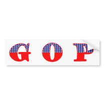 GOP - Red, White, & Blue Bumper Stickers