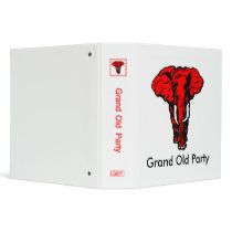 GOP Republican Elephant Avery Binder by samappleby GOP Republican Elephant Avery Binder