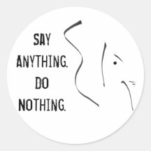 GOP Say Anything.  Do Nothing. Round Stickers