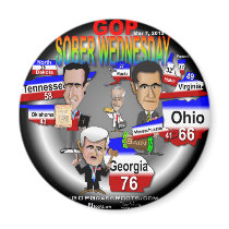 GOP Sober Wednesday Refrigerator Magnet