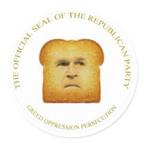 GOP ROUND STICKERS