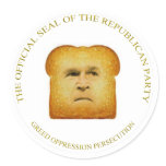 GOP ROUND STICKERS
