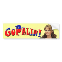 GOPALIN! - Sarah Palin Bumper Stickers