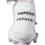 GOPHER? GOPHER? Doggie Ribbed Tank Top Pet Clothes