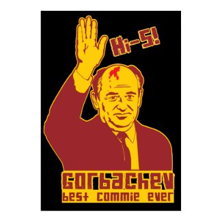 Gorbachev hi-5! Poster print