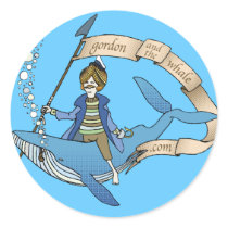 Gordon and Ye Ole Whale Stickers