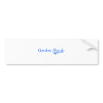 Gordon Beach Michigan Classic Design Bumper Stickers