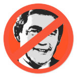 Gordon Brown Round Stickers