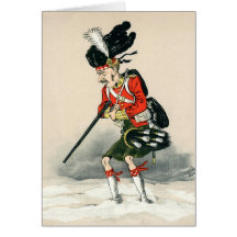 Gordon Highlander British Soldier Greeting Card